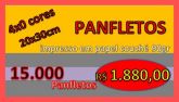 PANFLETOS  15.000   4x0 cores 20x30cm